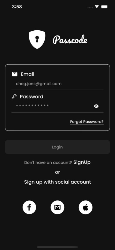1Cloud - Password Manager 1.2 Screenshot