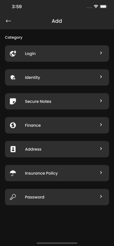 1Cloud - Password Manager 1.2 Screenshot