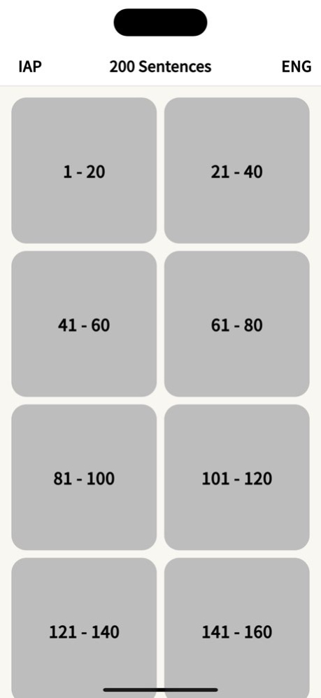 200 Chinese Sentences 1.1.4 Screenshot