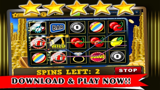 2016 A Chest Gold Slots Game - FREE Casino Slots Spin & Win! 1.0 Screenshot