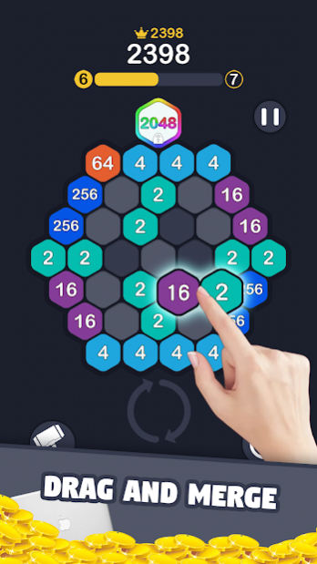 2048 Number Hexagon 1.0.2 Screenshot