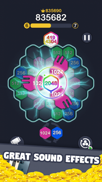 2048 Number Hexagon 1.0.2 Screenshot