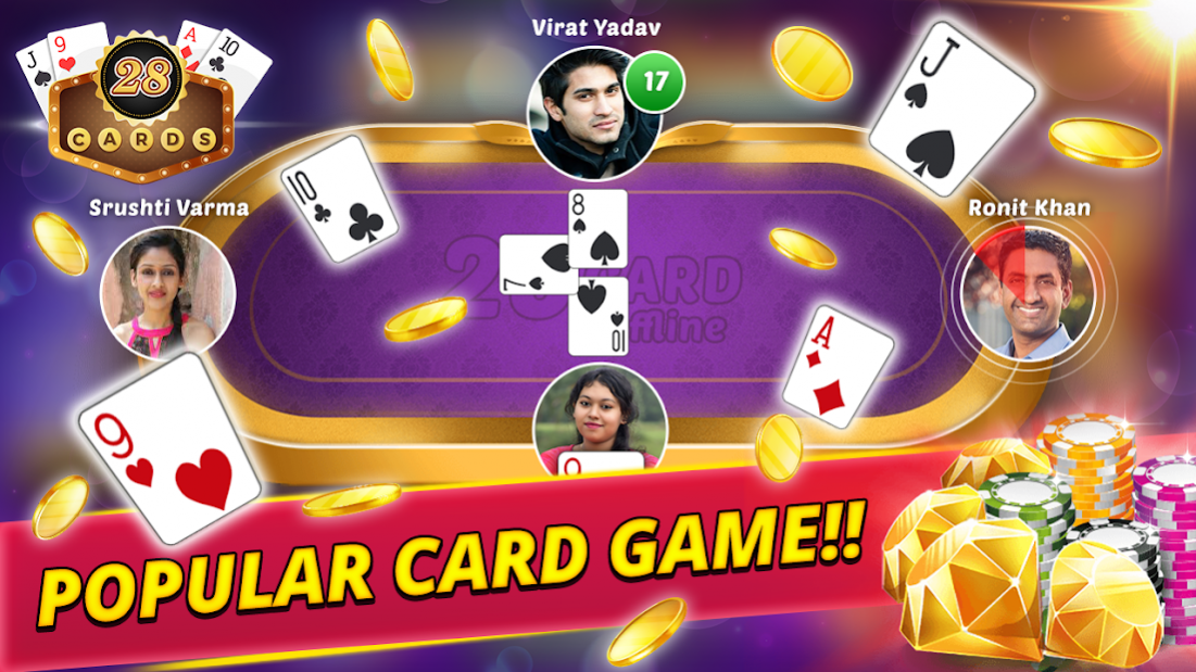 28 Card Multiplayer Poker 1.8 Screenshot