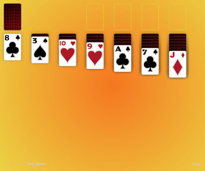Three Card Three Pass Klondike Solitaire 1.0 Screenshot