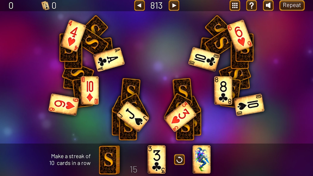 3000 TriPeaks Solitaire Games 1.5.7 Screenshot