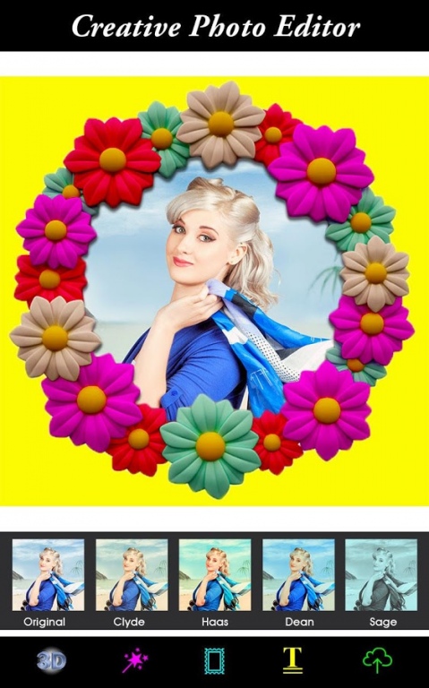 3D Flower Effects Photo Frame 1.2 Screenshot