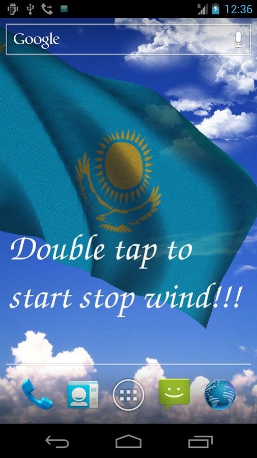 3D Kazakhstan Flag 3.2.1 Screenshot