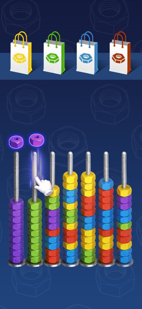 3D Nuts Sort 1.2.8 Screenshot