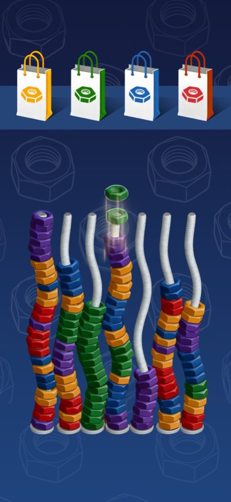 3D Nuts Sort 1.2.8 Screenshot