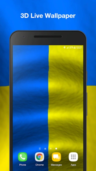 3d Ukraine Flag Live Wallpaper  Screenshot