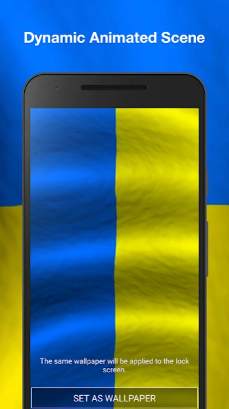 3d Ukraine Flag Live Wallpaper  Screenshot