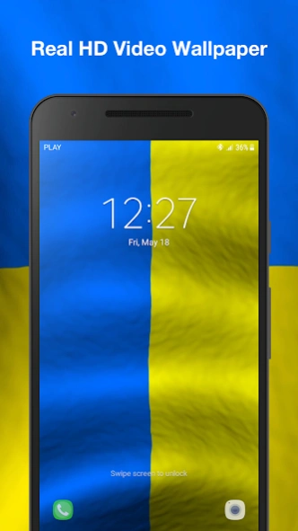 3d Ukraine Flag Live Wallpaper  Screenshot