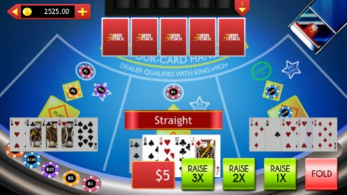 4 Card Hand Poker - Multihand 1.3 Screenshot