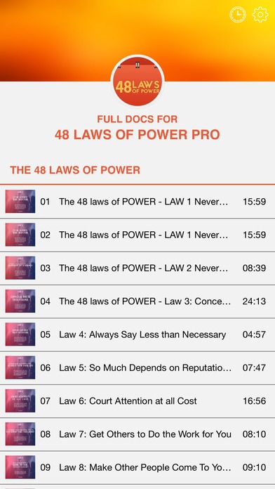 48 Laws of Power Edition Pro 1.1 Screenshot