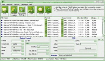 4Musics MP3 to WAV Converter 3.2 Screenshot