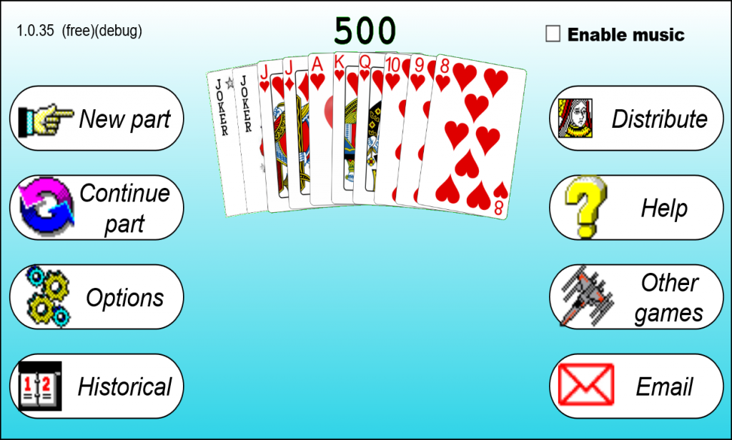 500 card game full 1.0.38 Screenshot