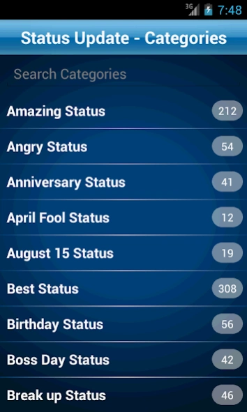 Status Quotes Collection 2.8 Screenshot