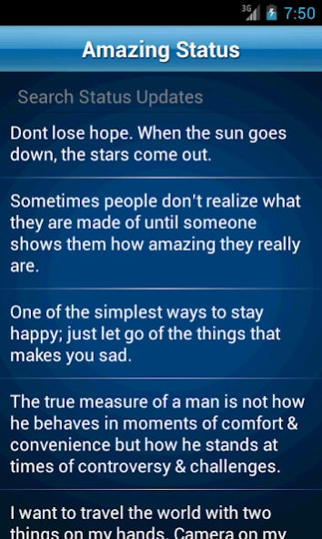 Status Quotes Collection 2.8 Screenshot
