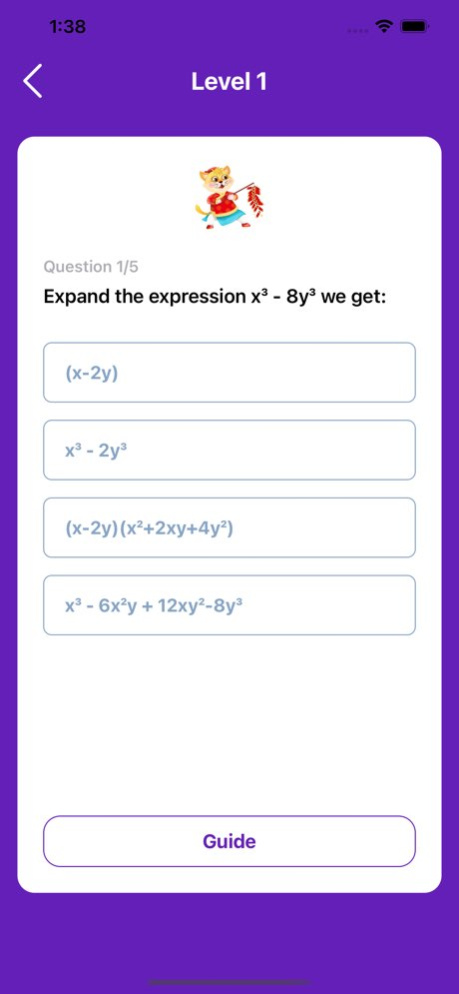 8th grade math learning games 1.0.49 Screenshot