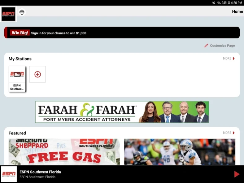 ESPN SWFL 14.0.527 Screenshot