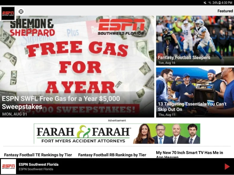 ESPN SWFL 14.0.527 Screenshot