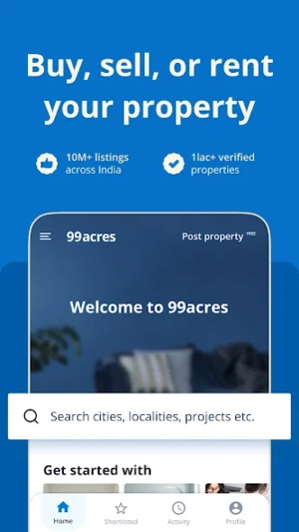99acres Buy/Rent/Sell Property 16.0.34 Screenshot