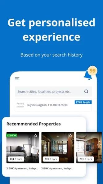 99acres Buy/Rent/Sell Property 16.0.34 Screenshot