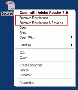 A-PDF Restrictions Remover 1.9.4 Screenshot