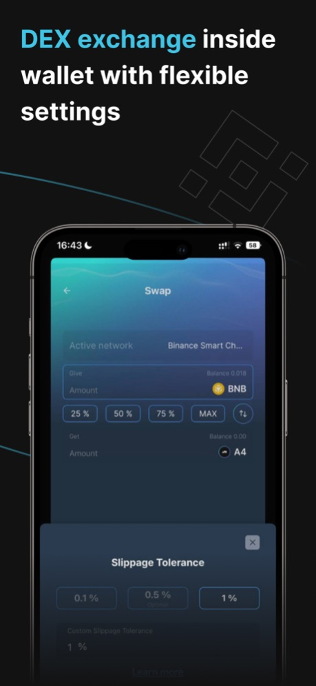 A4/SPEXY: crypto wallet 2.1.4 Screenshot