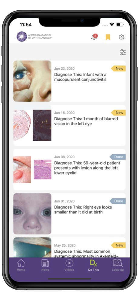 AAO Ophthalmic Education 3.0 Screenshot