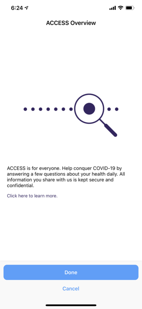 ACCESS COVID-19 Research 1.2 Screenshot