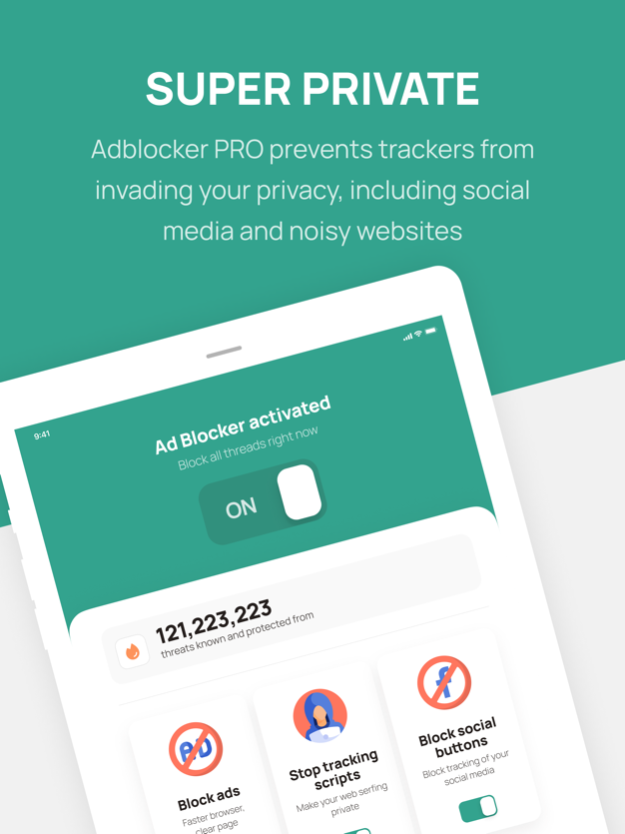AdBlocker Pro - Safari 1.4.1 Screenshot