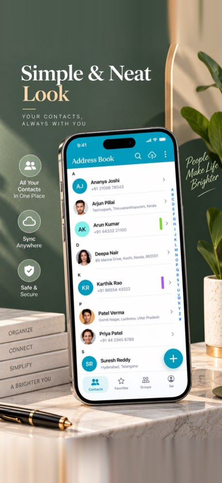 Address Book: Contacts & Notes 1.9 Screenshot