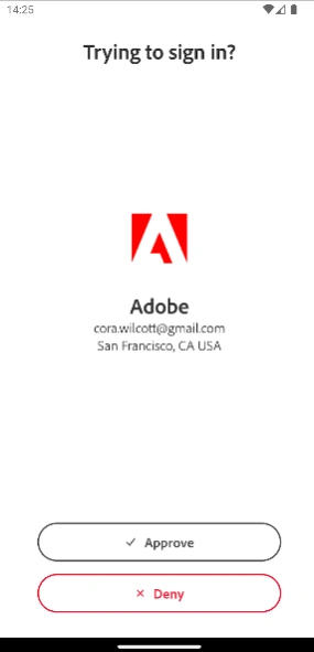 Adobe Account Access 2.6 Screenshot