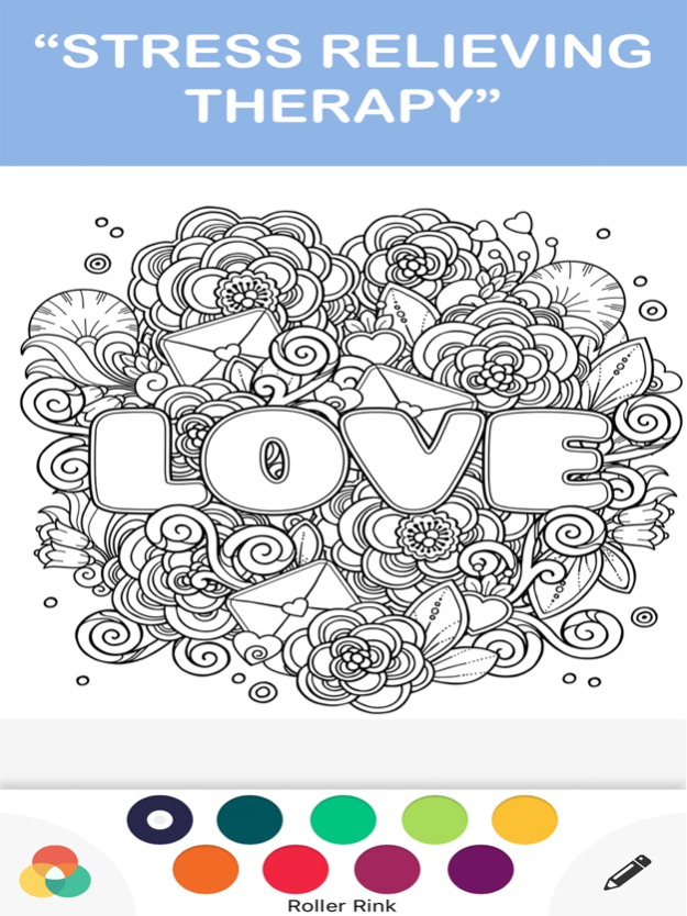 adult color anti stress therapy coloring book 1.1 Screenshot