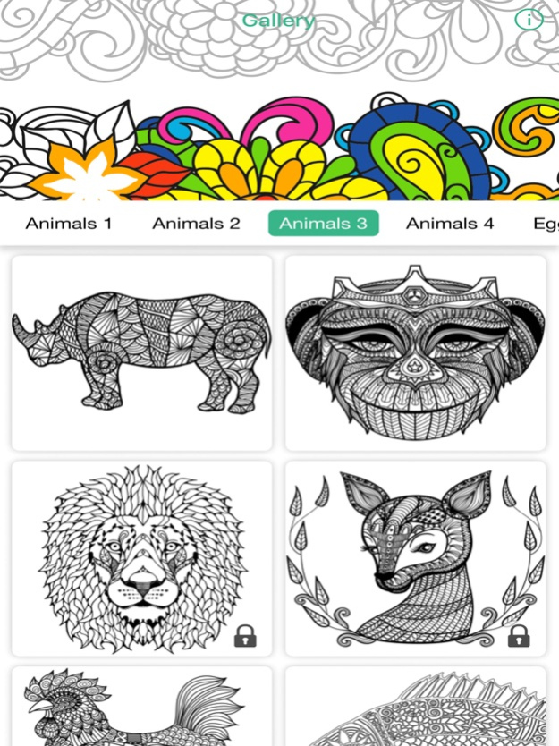 adult color anti stress therapy coloring book 1.1 Screenshot