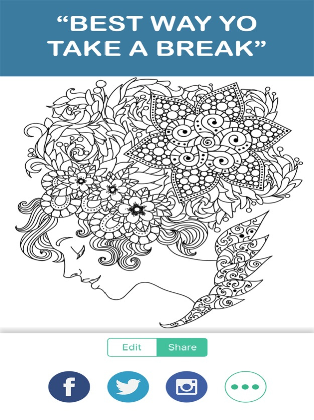 adult color anti stress therapy coloring book 1.1 Screenshot