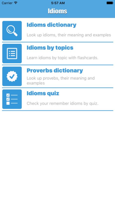Advanced Idioms Dictionary  Screenshot