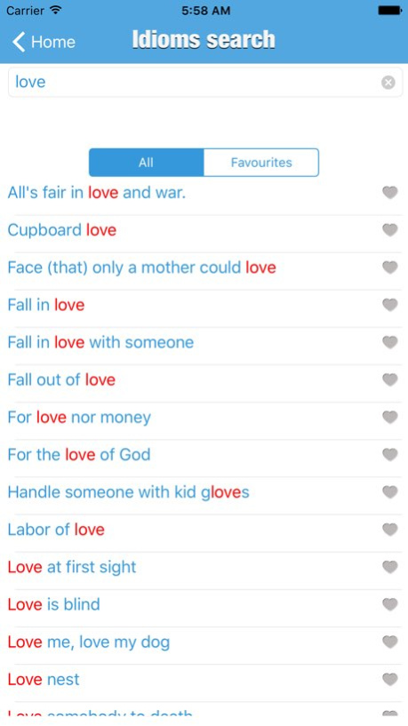 Advanced Idioms Dictionary  Screenshot