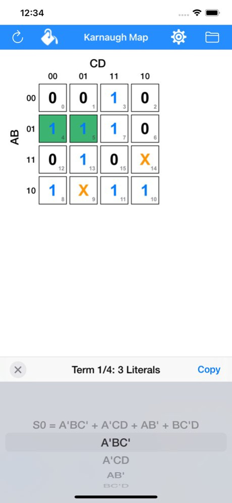 Karnaugh & Boolean Minimizer 7.1 Screenshot