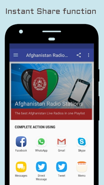 Afghanistan Radio Stations  Screenshot