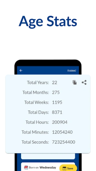 Age Calculator: Date of Birth 2.7 Screenshot