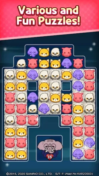 Aggretsuko : Match 3 Puzzle 1.23.6 Screenshot