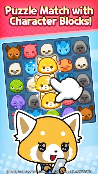 Aggretsuko : Match 3 Puzzle 1.23.6 Screenshot