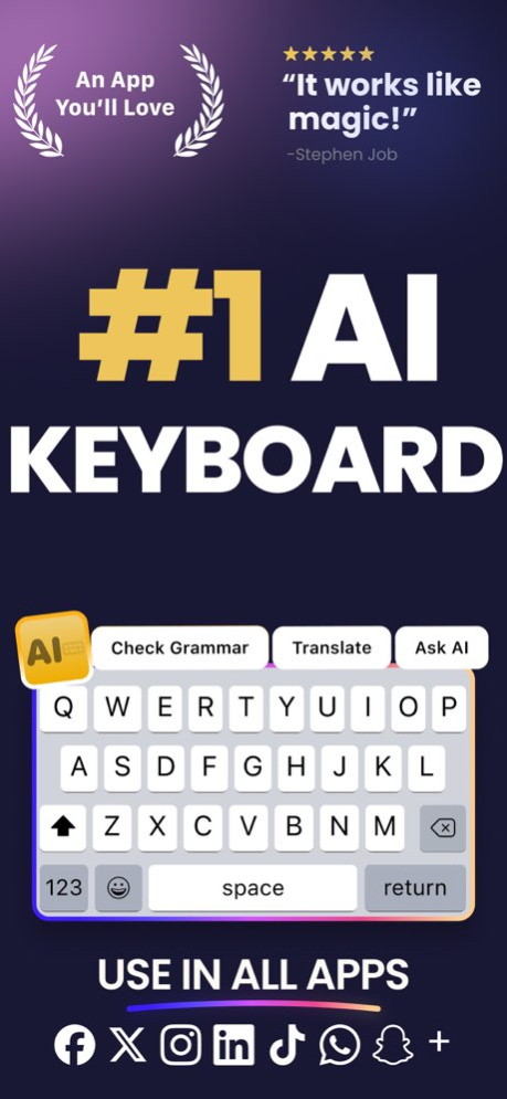 AI Keyboard: KeyAI 2.9 Screenshot