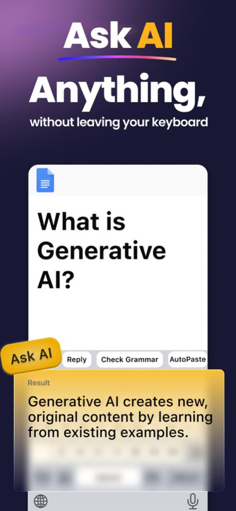 AI Keyboard: KeyAI 2.9 Screenshot