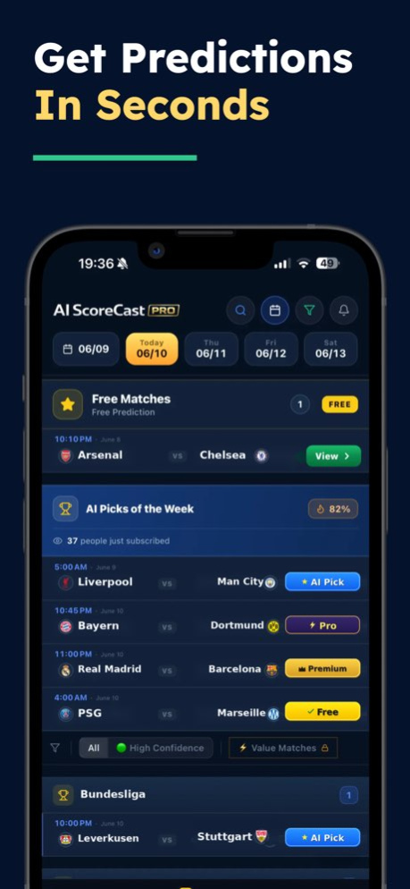 AI Scorecast Pro 4.3 Screenshot