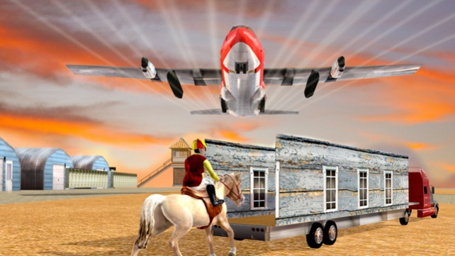 Airplane Pilot Horse Transporter - Load & Deliver Horse In Cargo plane 1.0 Screenshot