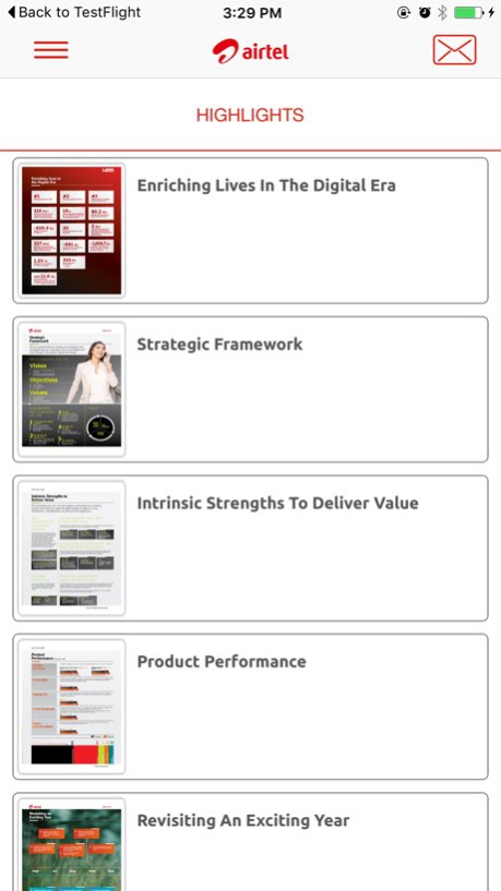 Airtel Investor - iPhone edition 1.0.1 Screenshot