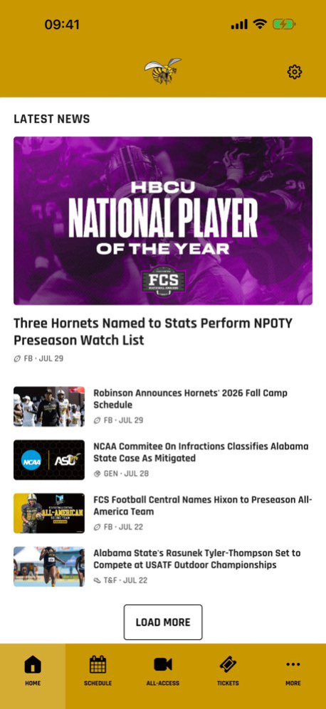 Alabama State Athletics 183.0.8 Screenshot